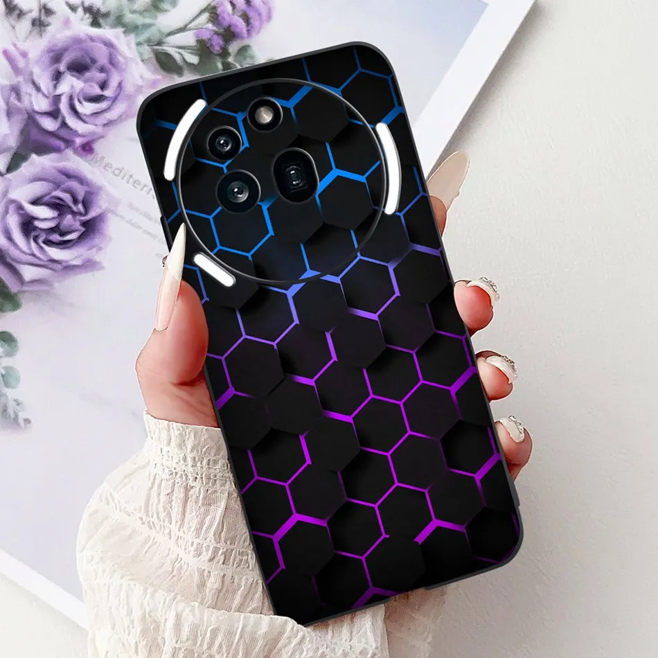 Elegant Butterfly Cat Printed Black Silicone Soft Phone Case