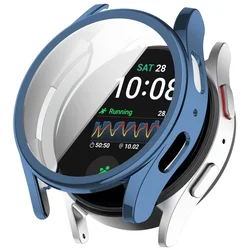 Premium Silicone TPU Protective Case with All - Around Screen Protector - Galaxy Watch 5 44mm (Blue)