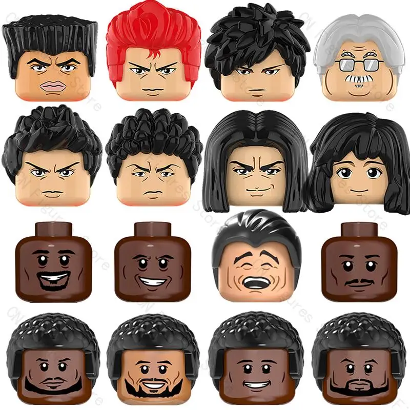 

Лидер продаж, популярный комиксный баскетбольный плеер KORUIT XP459-466, Слэм экшн-фигурки, строительные блоки, аксессуары, игрушки для детей KT1060