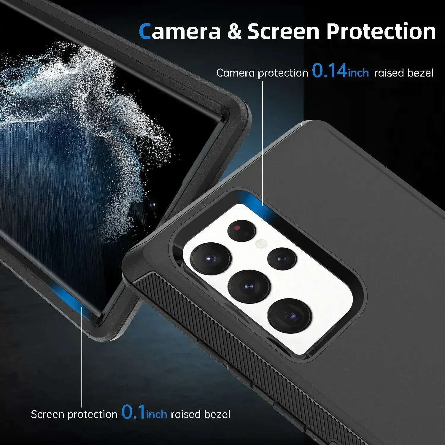 3-in-1 Rugged Armor Case with Clip