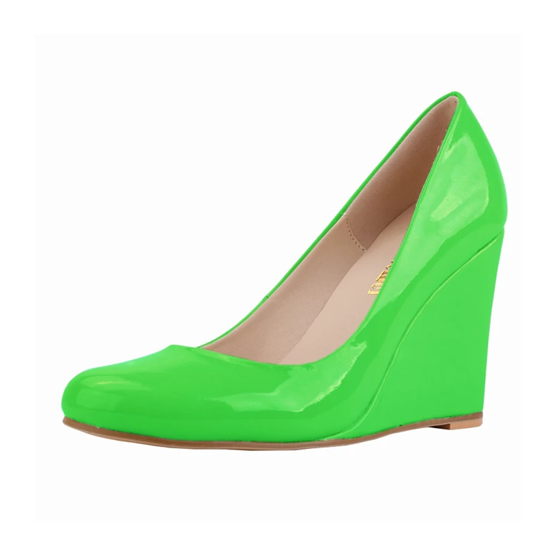 Summer Women Fashion Wedges High Heels Wedding Dress Wedge PU