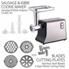 3200 Watts Large Kitchen Stainless Steel Electric Meat Grinder Multi-function Sausage Maker Filler Mincer Stuffer Keyswitch 3