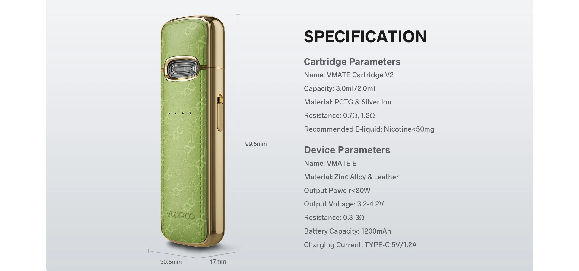 S8a6f54c31899469da4cc8fd053ace963V-VOOPOO Vmate E Pod Kit Vape 3ml 20W 1200mAh Vmate V.Thru Pod/Vmate Patrone V2 Verdampfer Elektronisk Zigarette VOOPOO Vmate E Pod Kit Vape 3ml 20W 1200mAh Vmate V.Thru Pod/Vmate Patrone V2 Verdampfer Elektronische Zigarette_S8a6f54c31899469da4cc8fd053ace963V