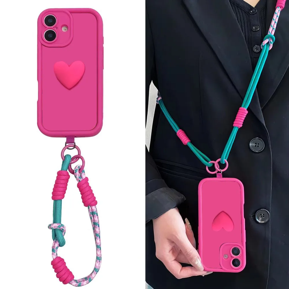 Versatile Crossbody Lanyard Wrist Strap Phone Case Cover