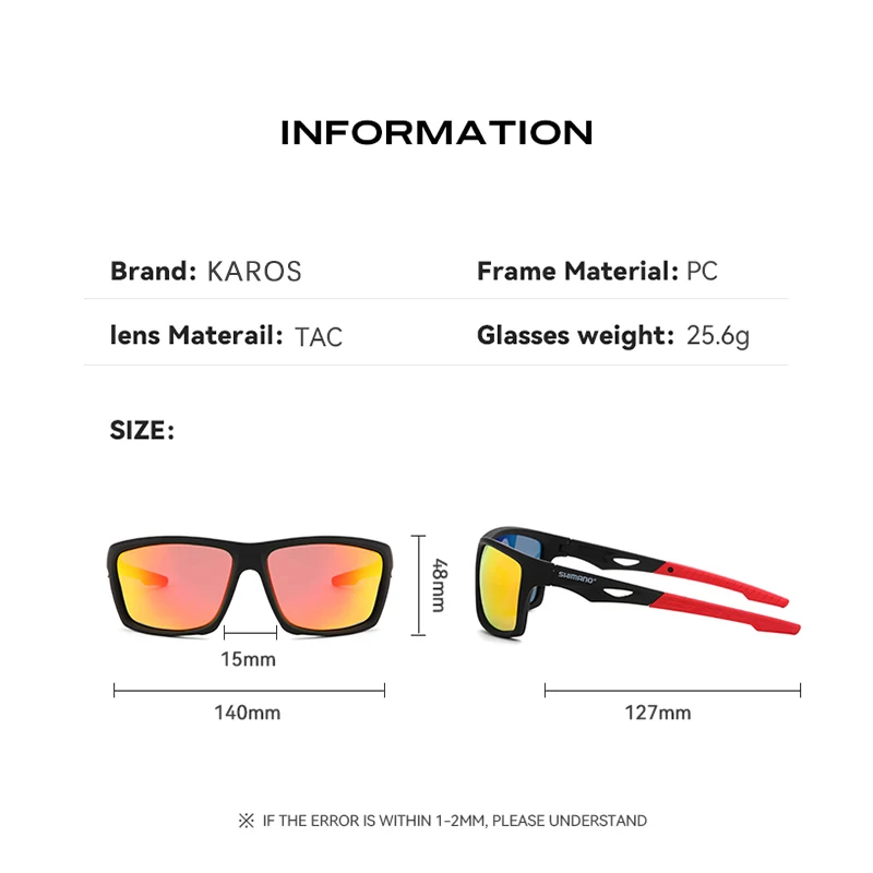 Polarized Sunglasses Fishing Sunglasses KAROS Men Women Unisex UV400 Outdoor Sports Sunglasses