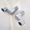 2Pcs Chrome Claw Foot Bathtub Shower Faucet Adjustable Adapter Swing Arms Wall Mount Replacement Part Bathroom Supplies Nba183 1