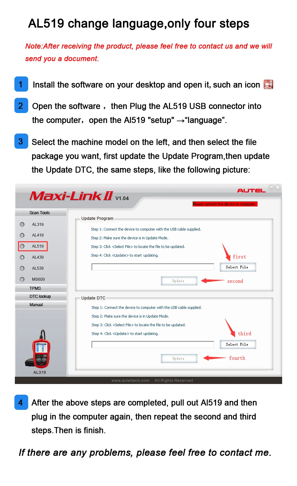 best car battery charger Autel AL619 AL519 OBD2 Scanner Car Diagnostic Tool Code Reader Automotriz ABS,SRS Automotive EOBD Diagnostic Scanner Scan Tool car inspection equipment