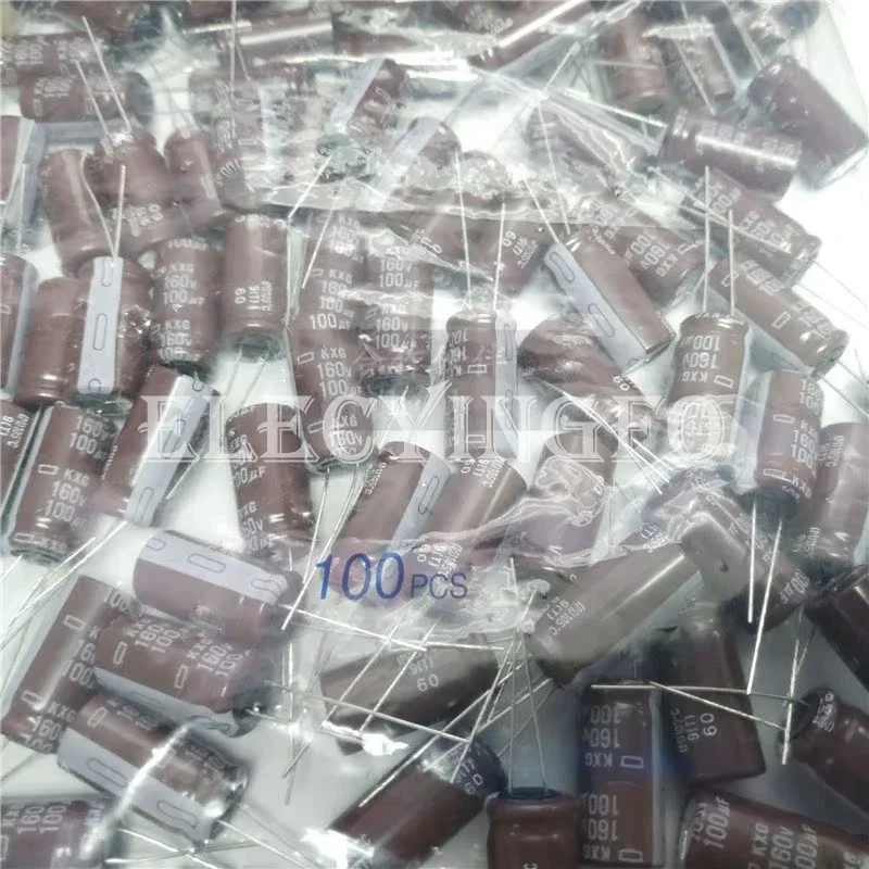100 Pezzi Nippon Chemi-Con Condensatori Polimerici 560uF 25v Basso ESR - Made In Japan