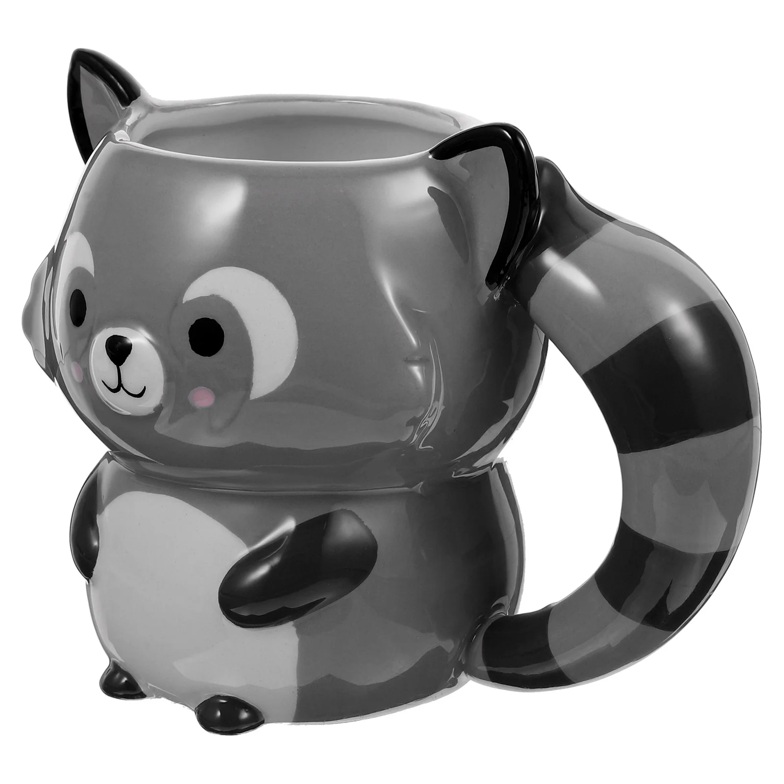 

Lovely Coffee Mug Ceramic Animal Raccoon Mug Ceramic Water Cup Water Mug Cappuccino Mug Gift