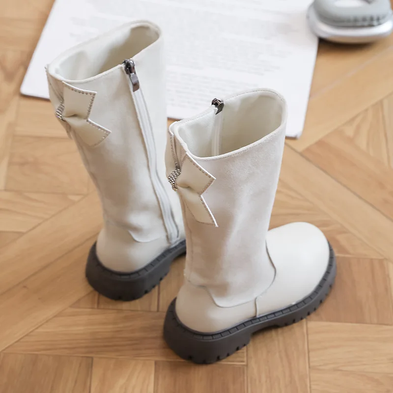 Girls Soft Bottom Anti Slip High Boots