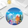 Cartoon E-Elemental SAnimation Round Office Student Gaming Thickened Writing Pad  Cushion Mouse Pad Padmouse Desk Play Mats 3