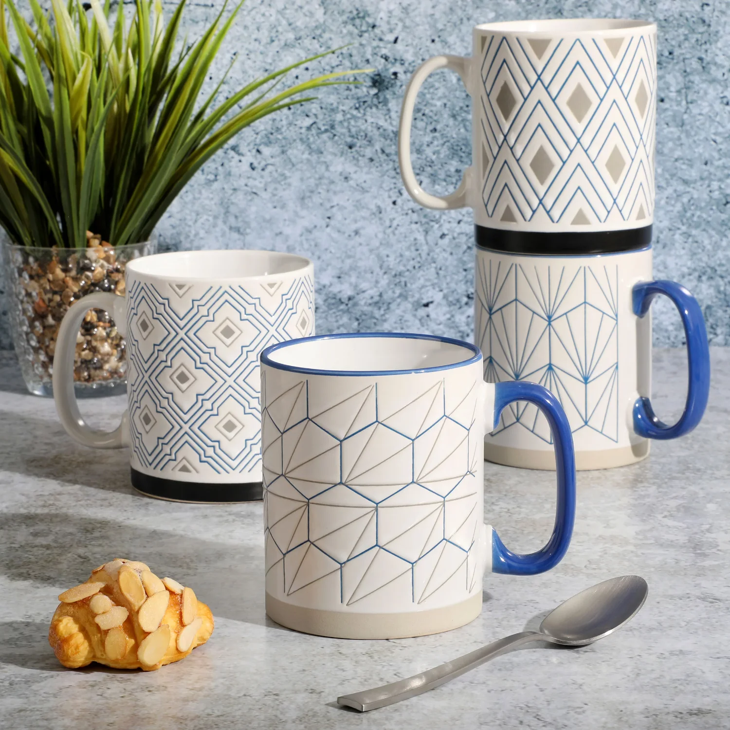 

17oz 4 Piece Coffee Mug Set，mug