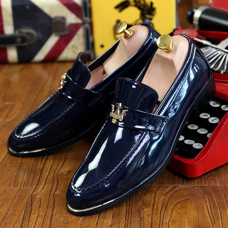 Formal Blue Lv Loafers Shoes