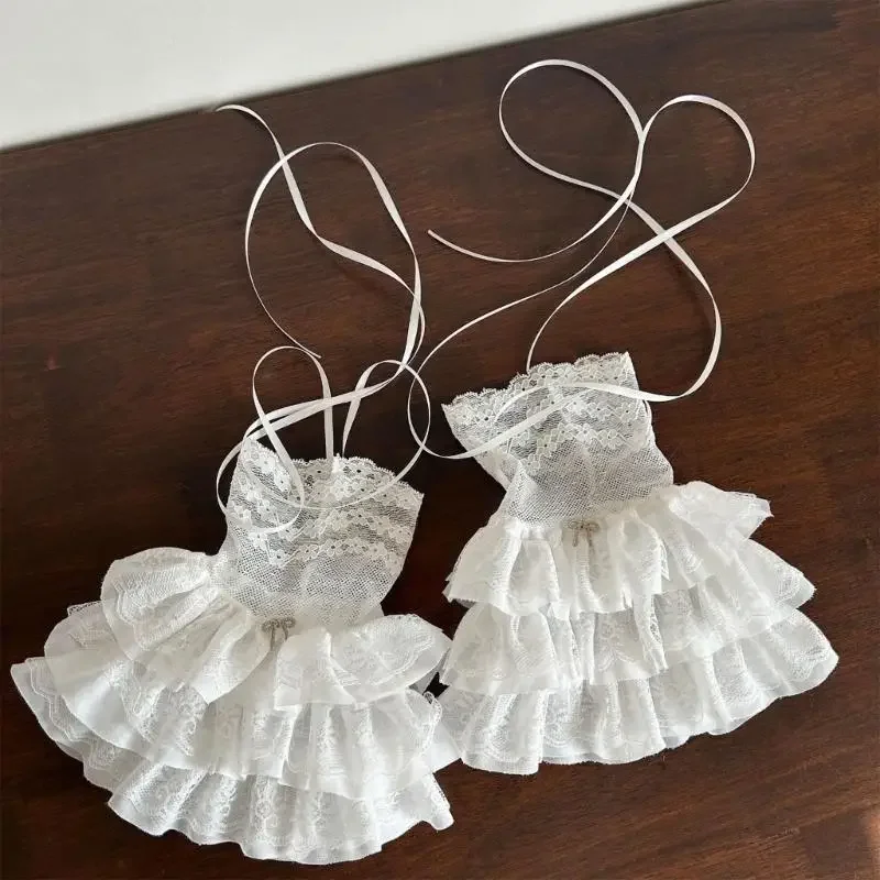 Women's Leg Warmer Fashion Ruffle Lace Leg Warmer Sheer Mesh Leg Socks Sweet Boot Socks Cosplay Costumes Gift