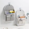 Fabric Hanging Storage Bag for Dormitory Wall Mounted Wall Door Bags Dual-Pocket Side Mesh Organizer Book Magazine Phone Holder 1