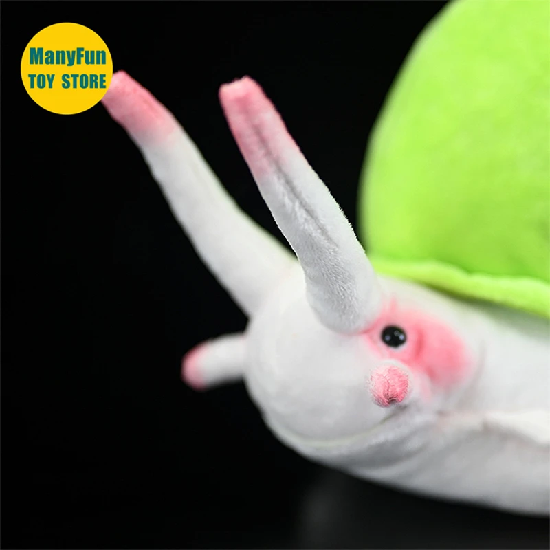 Snail Plush Toy High Fidelity Leptopoma nitidum Plushie Snails Peluche Lifelike Stuffed Animals Simulation Doll Kawai Toy Gifts 3