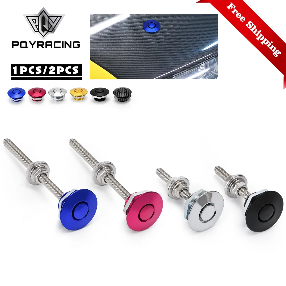 Universal 32mm/1.25 Push Button Billet Hood Pins Lock Clip Kit