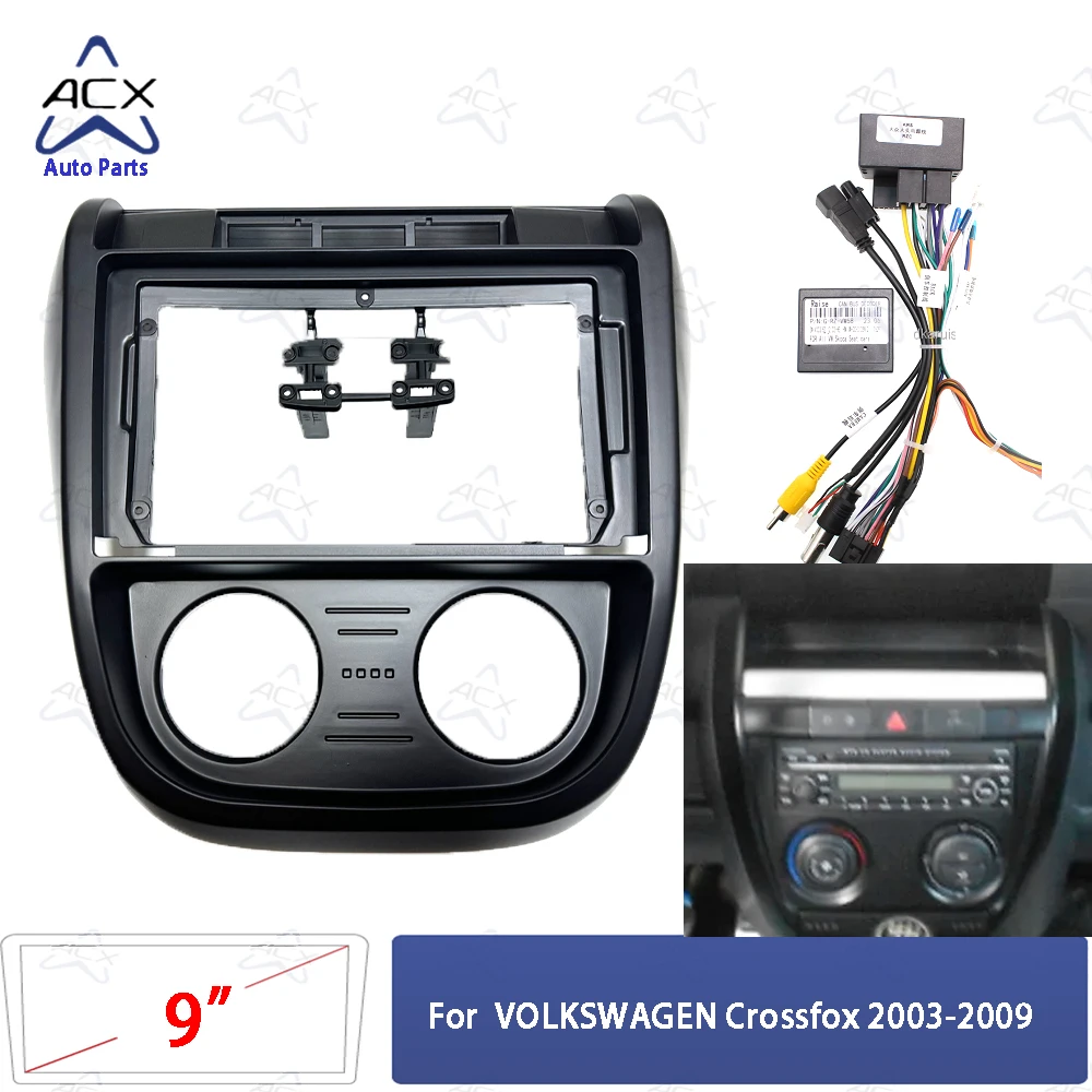 9Inch Android Car Radio Fascias For VOLKSWAGEN Crossfox 2003-2009 Stereo  Player 2DIN Head Unit Dash Frame Panel Installation Tri - AliExpress, image size:1000x1000