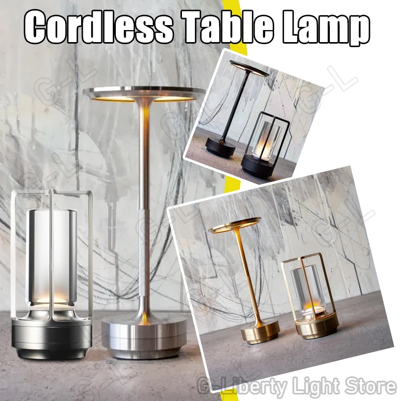 LED Cordless Rechargeable Atmosphere Table Lamp - Dimmable & Eye