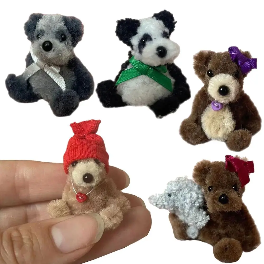 Plush Gifts Cute Knuckle 4cm Mobile Bag Charm Mini Bear Tiny Handcrafted Dolls Miniature Handmade
