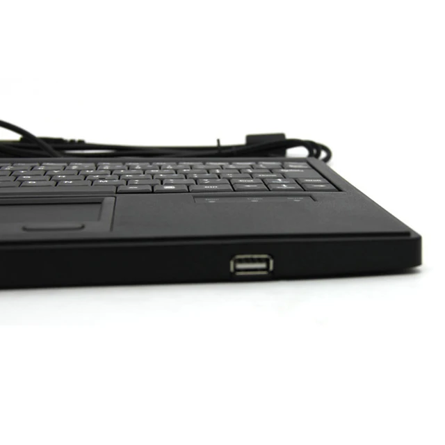 Novo Teclado Industrial 87 Teclas Pequeno Teclado Touchpad Mouse.