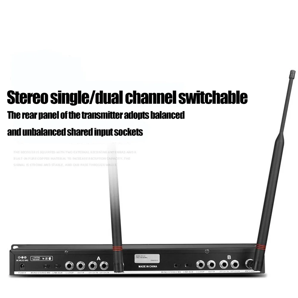 Paulkitson PSM600 In-Ear Monitor System Dual Channel Stage Personal Wireless In-Ear Monitor Digital DSP Stereo Sound Processor