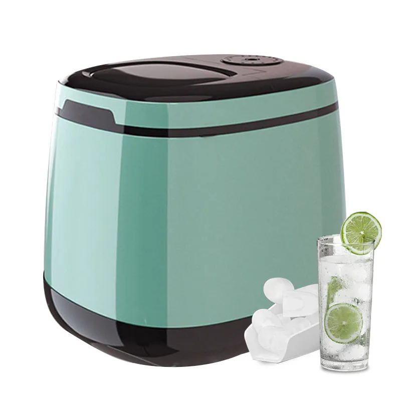 

Multifunction Household Bar Green Self-Cleaning Mini Ice Cube Machine Bullet Type Portable Counter Top Ice Maker Making Machine