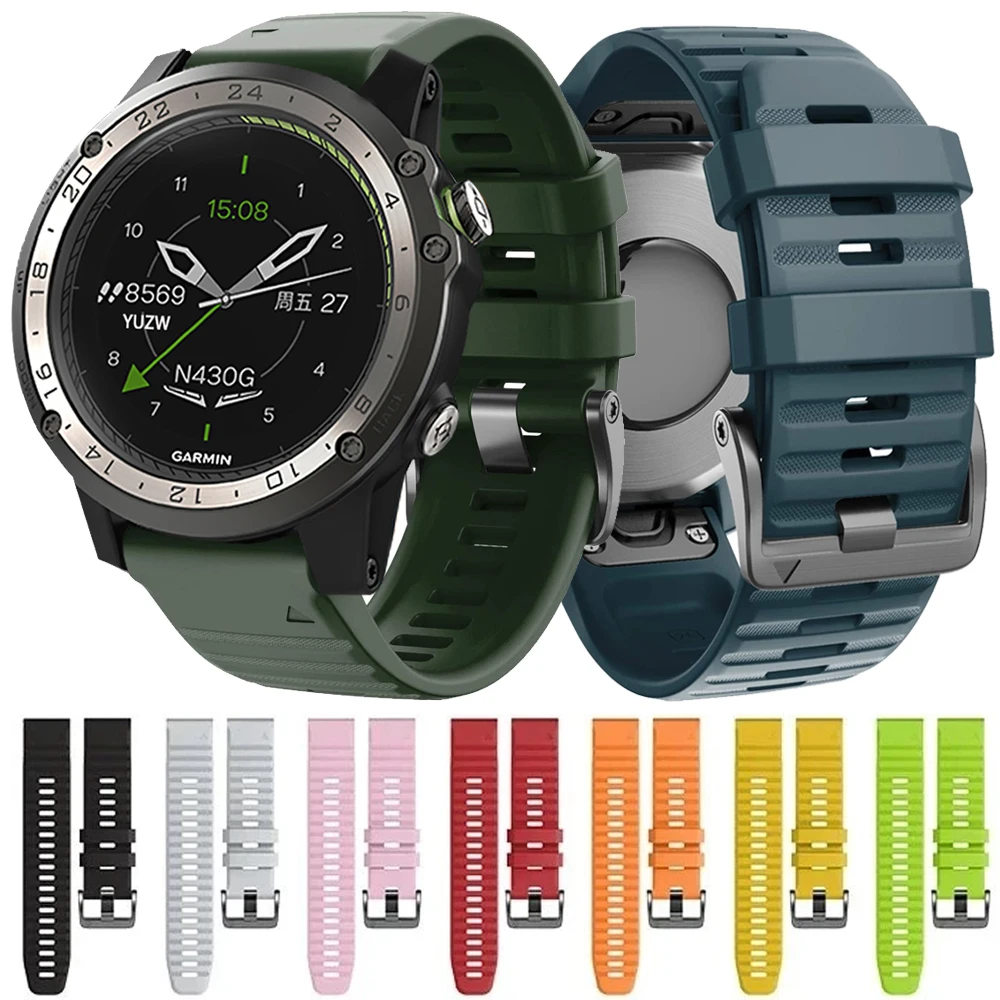 Cinturino Quickfit 22Mm 26Mm Per Cinturino Sportivo Garmin D2 Delta Px Tactix 7 Pro Delta Bravo/Quatix 7 5 6 Accessori Per Bracciali