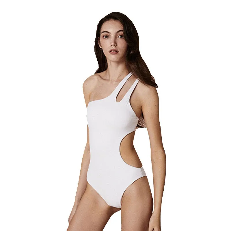 Hot Spring Conservative Suits Female Conjoined Together Small Breasts Sexy Triangle Big Yards Covered Belly Thin Swimsuit