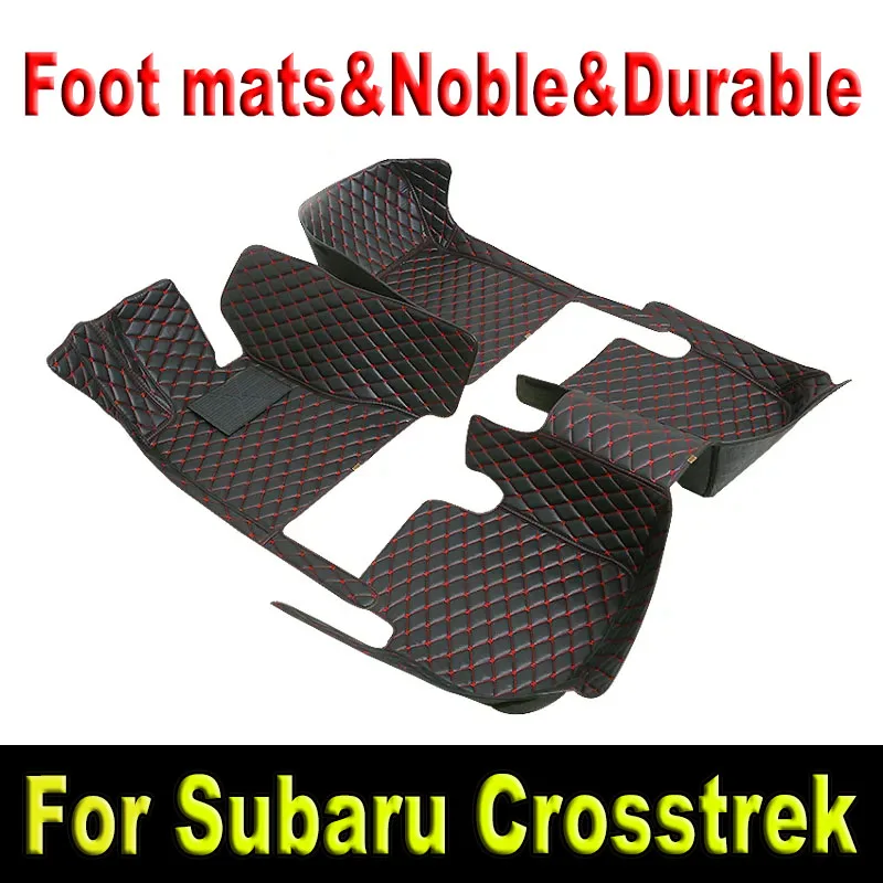 

Car Mats For Subaru XV Crosstrek GP 2013~2017 Leather Floor Mat Carpets Rugs Protective Pad Interior Parts Car Accessories 2014