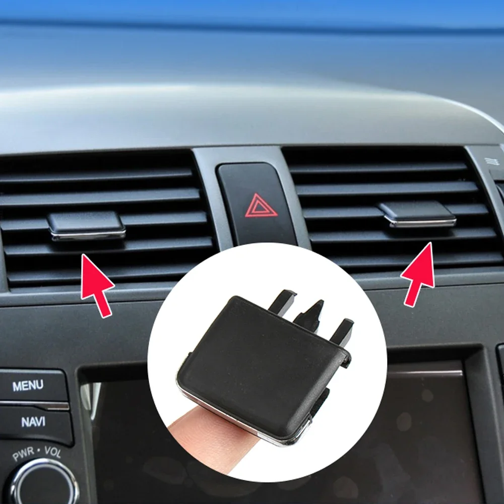 Black Car Air Conditioning Vent Louvre Blade Adjust Slice Clips 4pcs Replacement Parts Car Accessories Fit For Toyota Corolla ac air conditioner vent grille adjust clip
