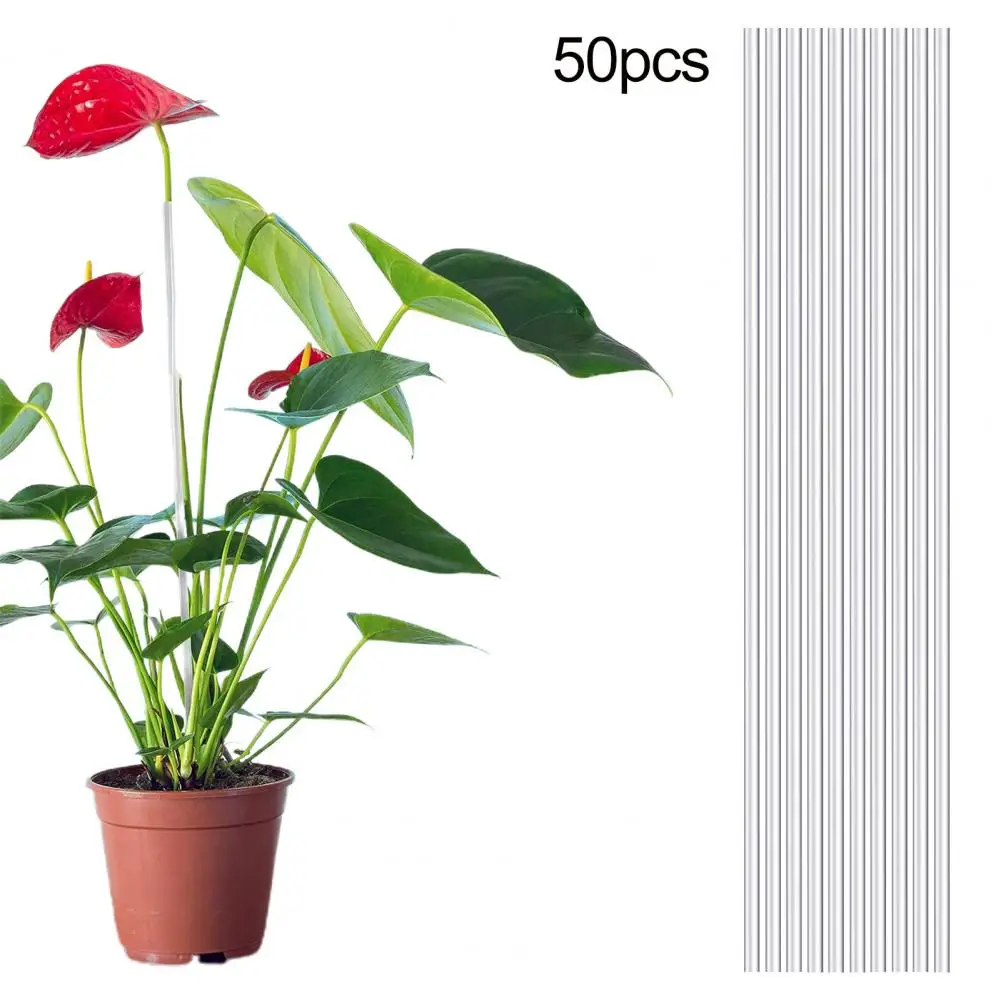 

Garden Acrylic Sticks Adjustable Plant Support Rods Flexible Acrylic Plant Stakes Enhance Growth Support Strengthen for Indoor