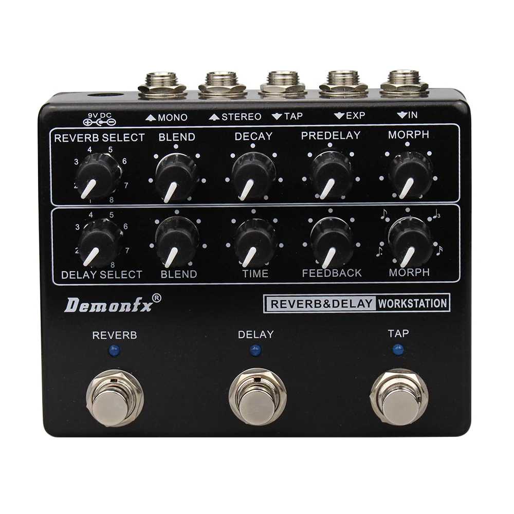 NEW Demonfx RDW Reverb Delay Workstation Guitar Bass Effect Pedal Based On Keeley Delay Workstation