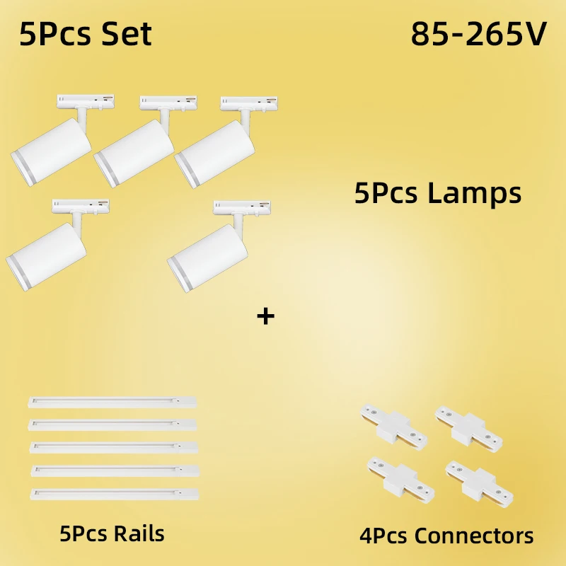 5pcs White Set