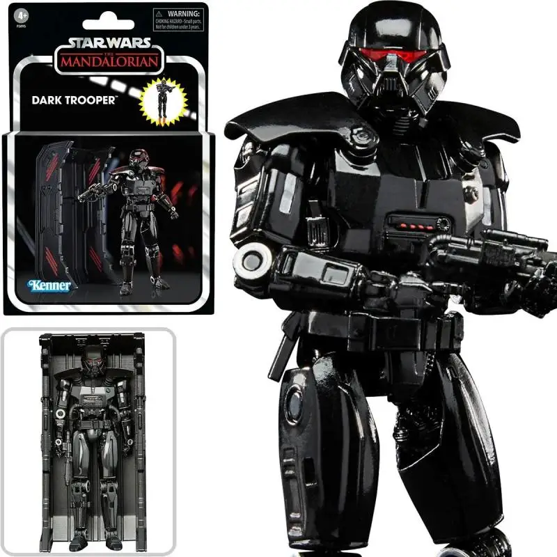 

В наличии 3,75 дюймов Hasbro Оригинальные Звездные войны Винтажная Коллекция Dark Trooper 3 Коллекционные Фигурки игрушек