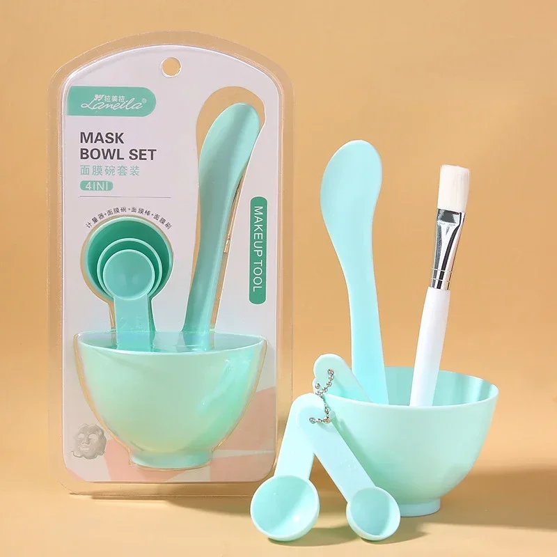 Pink DIY Facial Mask Mixing Bowl & Beauty Tools Set – 9-Piece Face Care Kit