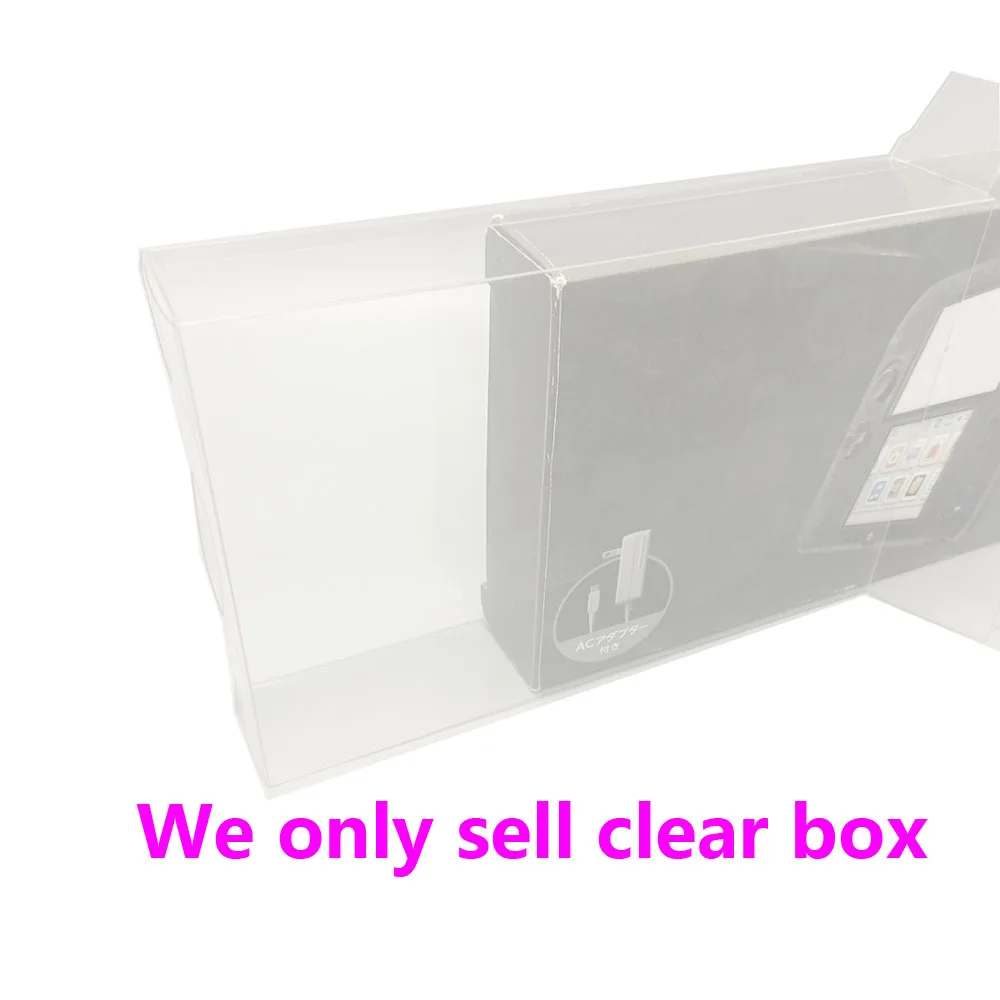 

10pcs PET Transparent Box For 2DS JP US Version Console Colorful Box Display Case Collect Storage Shell Clear Protection Box