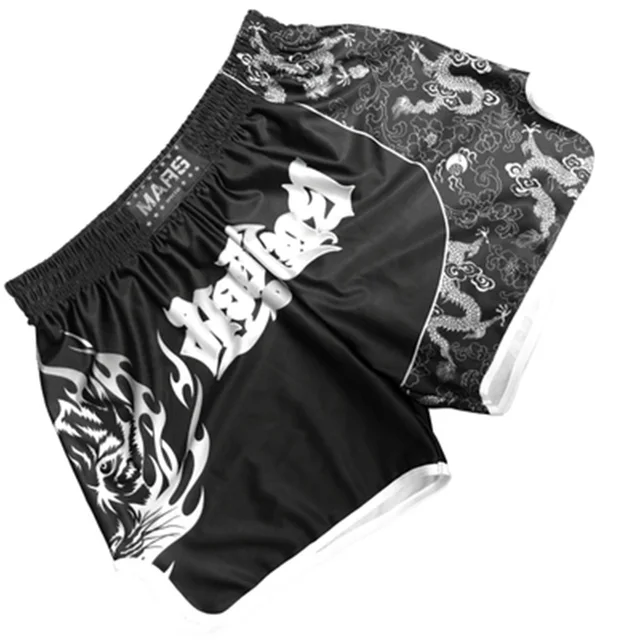 Muay Thai Pants Breathable loose Printing Kickboxing Fight Grappling Short MMA Boxing Shorts Clothing Sanda Fight Grappling H1