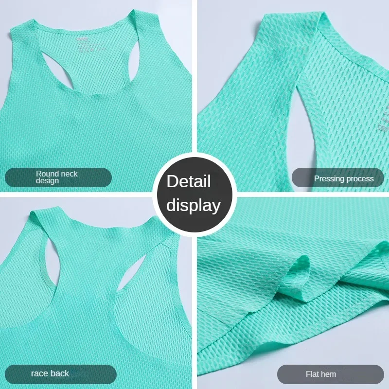 Quick-Dry Training Marathon Men Fitness Sleeveless Shirt Male Mesh Breathable Fitness Sports Vest Undershirt Gyms Running Vests 3