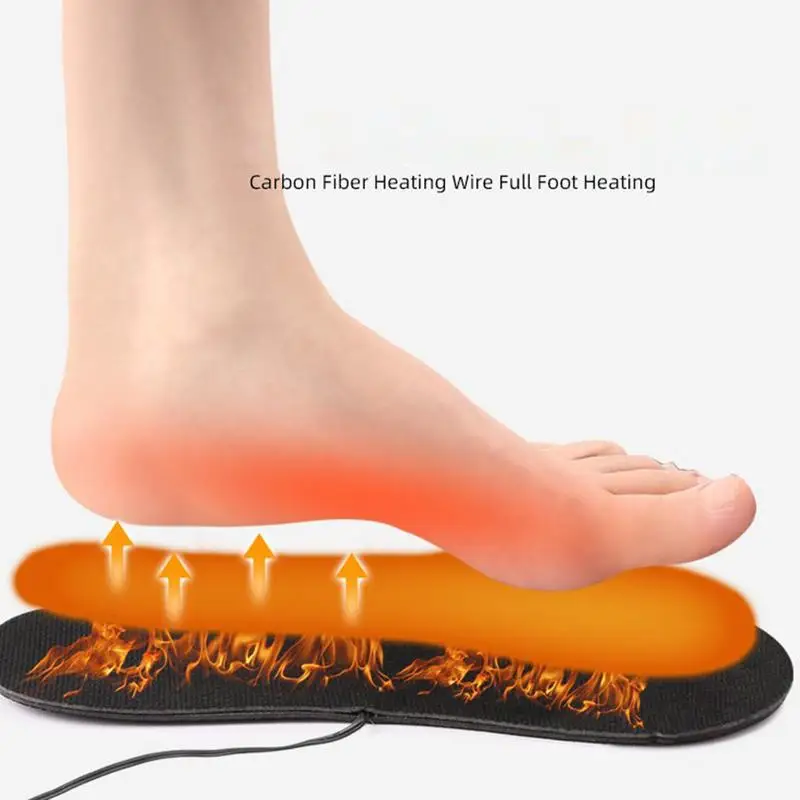 Heated Shoe Insoles with battery box Electric Foot Warming Pad Feet Warmer Sock Pad Mat Winter Outdoor Sports Heating Insole