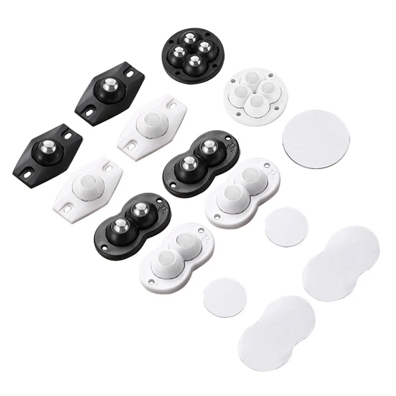 Lot De 10 Roulettes Pivotantes Universelles En Nylon De 4,1 Cm