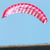 Outdoor Fun Sports Power 1.4m Dual Line Stunt Parafoil Parachute Rainbow Sports Beach Kite For Beginner Good Flying 2