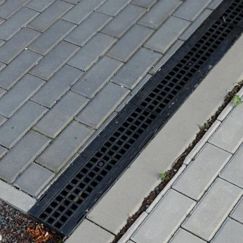 2 ชิ้นพลาสติกท่อระบายน้ําขูดเปลี่ยนได้ท่อระบายน้ํา Coverd Trench Drain Coverd ท่อระบายน้ําอุปกรณ์เสริม parch grate 1