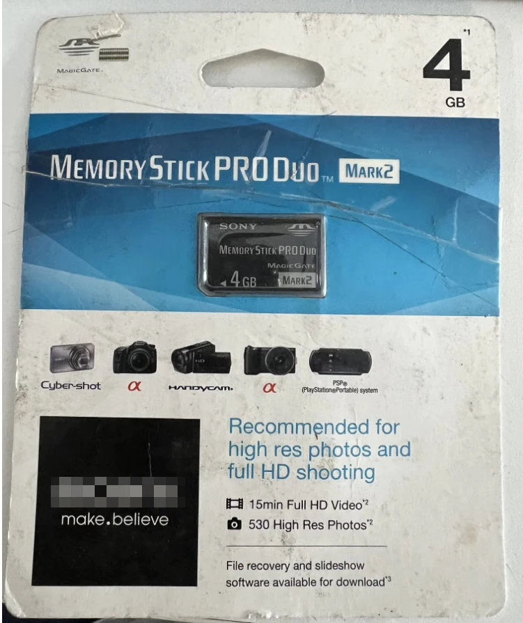 MS 메모리 스틱 2G 4G 카메라 메모리 카드, PSP 게임 콘솔, 짧은 스틱 메모리 카드