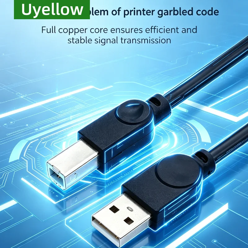 High Speed USB 2.0 Cable - Premium Male to B Printer Cord