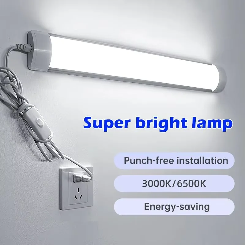 LED Cabinet Lights LED Cabinet Light Under Cabinet Light led Lights Kitchen under cabinet Lamp A85-220V 10w 20w super bright Led Tube With 1.8m switch line For Home Bedroom Indoor Lamps