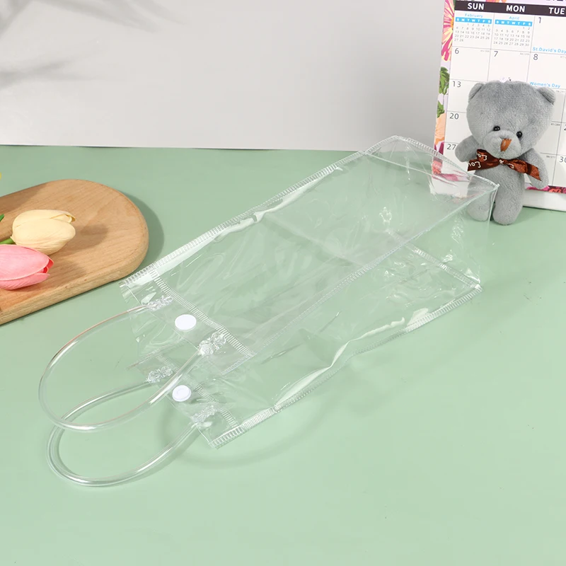 Transparent PVC Ice Wine Bags Anti-leakage Ice Bag Refrigerated Champagne Red Wine Bottle Whisky Eco-friendly Portable Bag