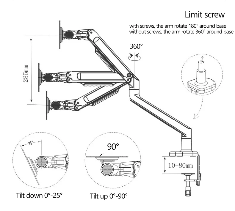 V8 17 -38 LCD   Ʈ 귡Ŷ, TV ĵ ˷̴ 360 ȸ Ǯ  ǹ  ༺  3-11kg