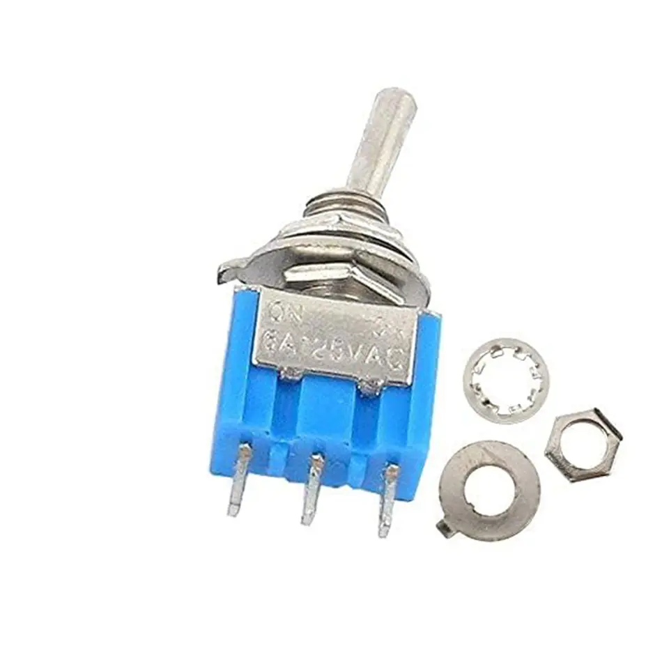 20PCS Mini Single Toggle Switch MTS-102 SPDT AC 125V 6A/ 250V 3A ON-ON 3 Pins 2 Position MTS102 for Electronic Products image 5
