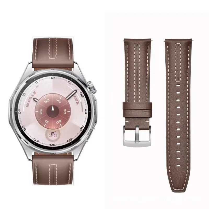 Premium 22mm Leather Strap for Smartwatches - Elegant and Durable Wristband Replacement